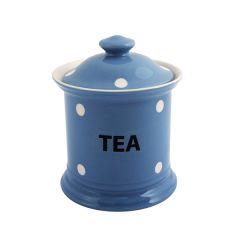 Kitchen Spot Tea Storage Jar, Delph Blue
