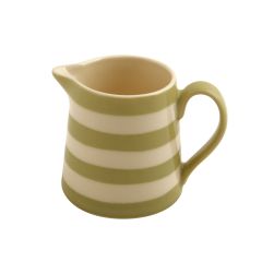 Kitchen Stripe Apple Green Creamer / Cream Jug