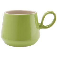 Retro Flared Lime Green Mug