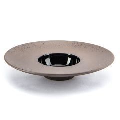 Raw Wide Rimmed Bowl 29cm Granite - Profile