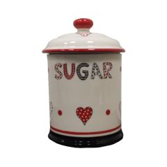 Take Heart Red - Sugar Storage Jar