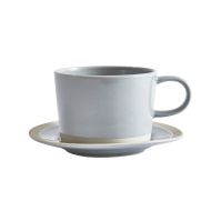 Low Mug & Saucer - Elements Sky