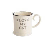 Quips & Quotes Tankard Mug - I Love My Cat