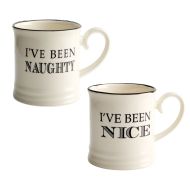 Quips & Quotes Christmas Mug Pack - I've Been Naughty / Nice