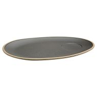 Raw Oval Plate 36cm Slate