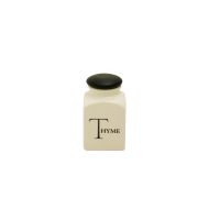 Script Herb Store Jar - Thyme