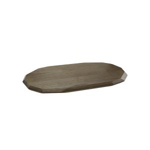 Ash Wood Oval Faceted Board 40cm