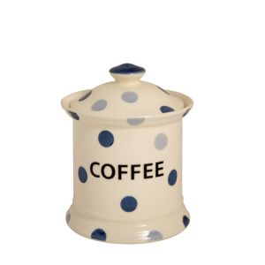 Blue Spot Coffee Storage Jar