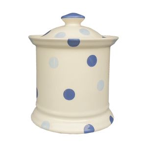 Blue Spot Plain Storage Jar