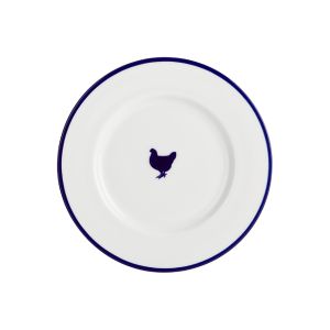 Canteen Dessert Plate with Hen