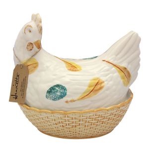 Egg Holder - Henrietta - Yellow & Turqoise