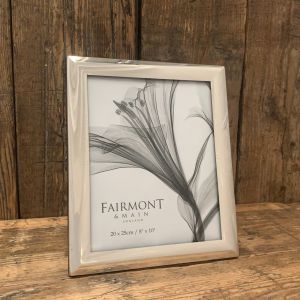 Photo Frame Silver Plated Cruved Front 8" x 10"