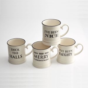Quips & Quotes Christmas Mug Pack of 4