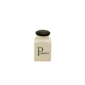 Script Herb Store Jar - Parsley
