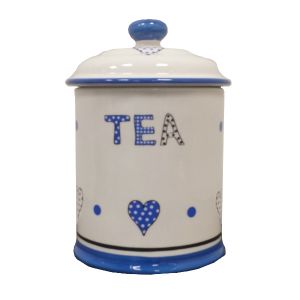 Take Heart Blue - Tea Storage Jar