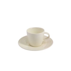 White Linen Espressocup & Saucer
