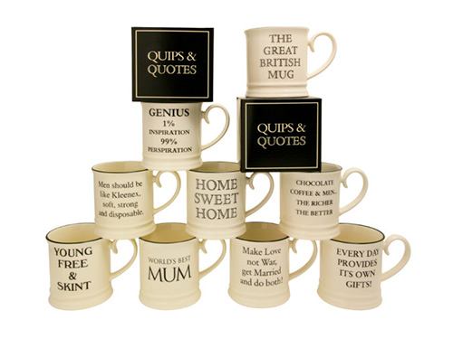 Quips & Quotes Tankard Mugs Logo
